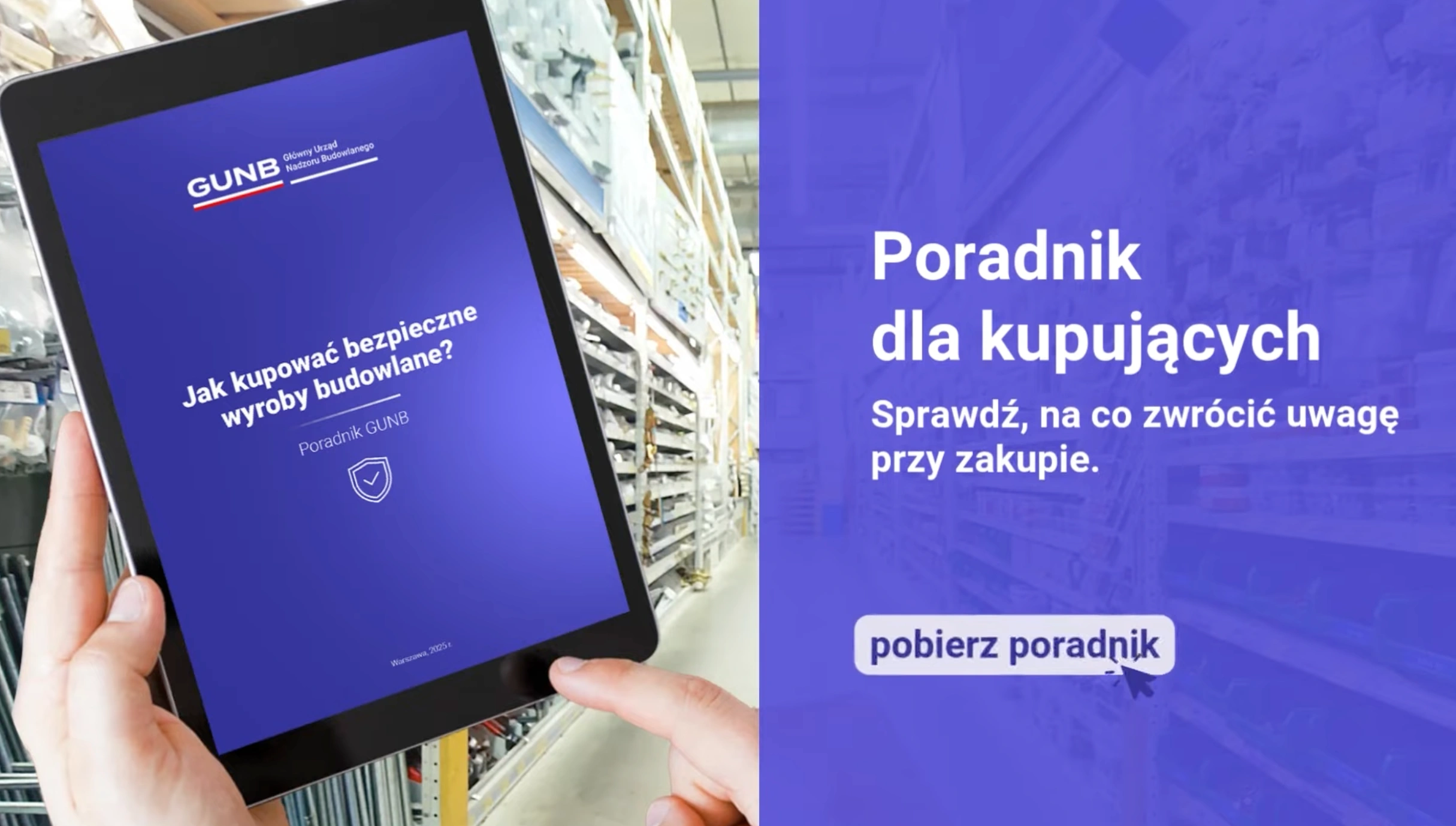 GUNB Radzi — kupuj wyroby budowlane zgodnie z projektem budowlanym